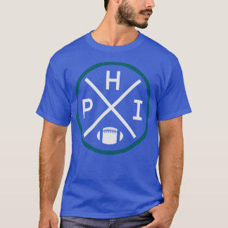 Camiseta PHI Vintage del emblema de fútbol de Filadelfia re