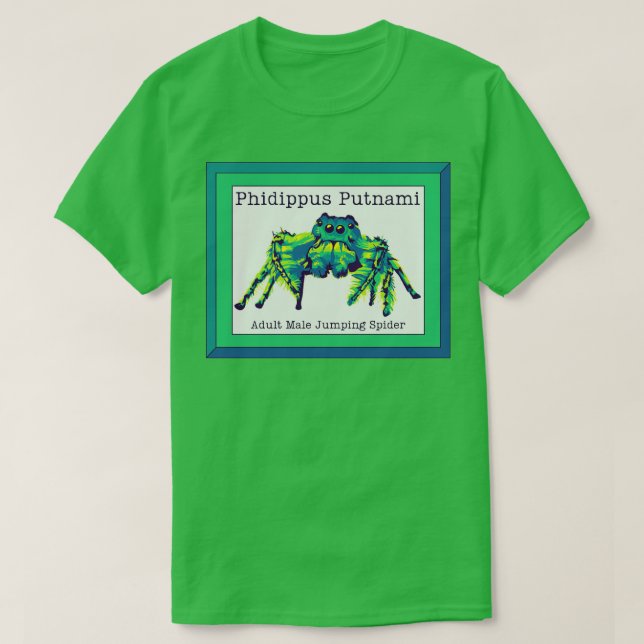Camiseta Phidippus Putnami Jumping Spider (Diseño del anverso)