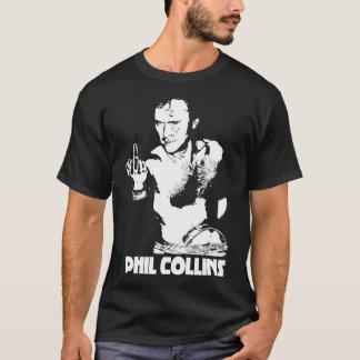Camiseta Phil collin, texto blanco
