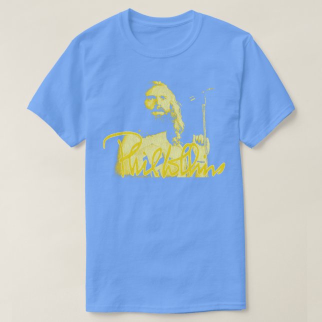 Camiseta Phil Collins Cantando el Amarillo del Fan (Diseño del anverso)