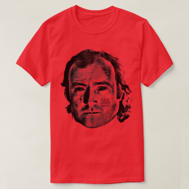 Camiseta Phil Collins Easy Lover Punksthetic Design (Diseño del anverso)