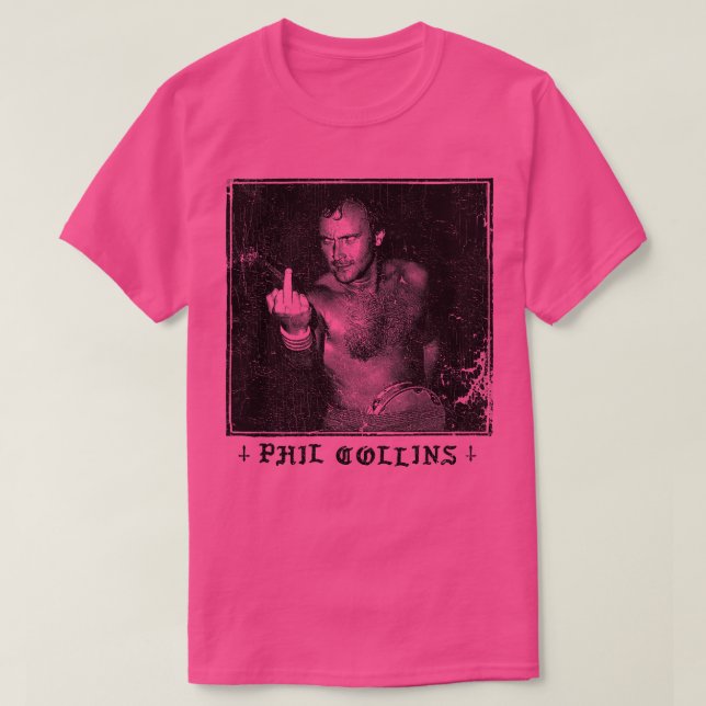 Camiseta Phil Collins Punksthetic Fan Art Design perturbado (Diseño del anverso)