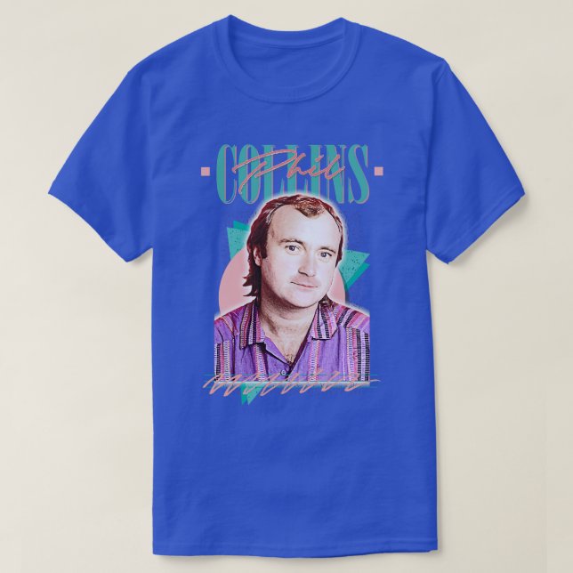 Camiseta Phil Collins Retro 80 Aestético Fan Design Kids H (Diseño del anverso)