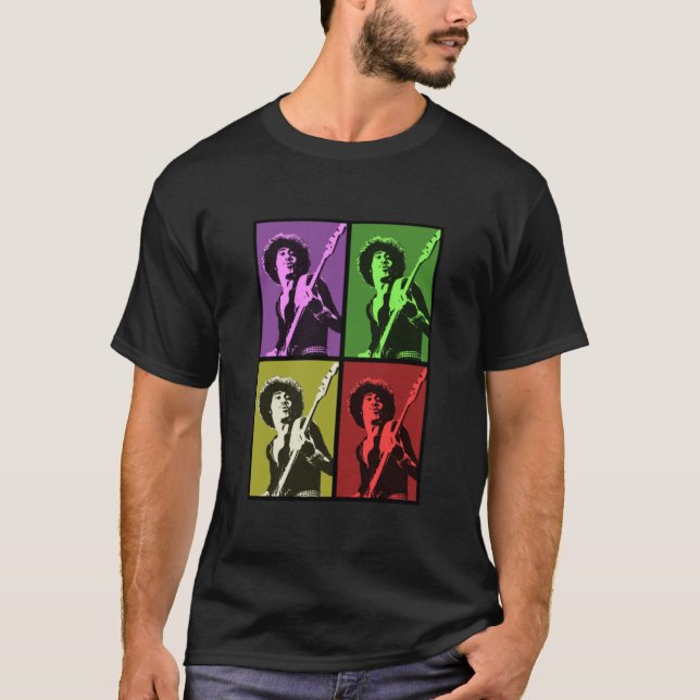 Camiseta Phil Lynott Thin Lizzy Pop Art Classic (Anverso)