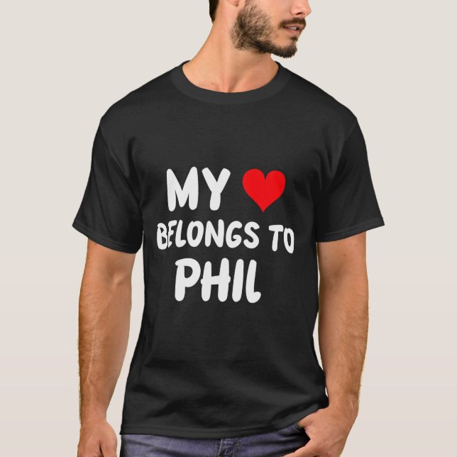 Camiseta Phil - My Heart Belongs To Phil - Love  (Anverso)