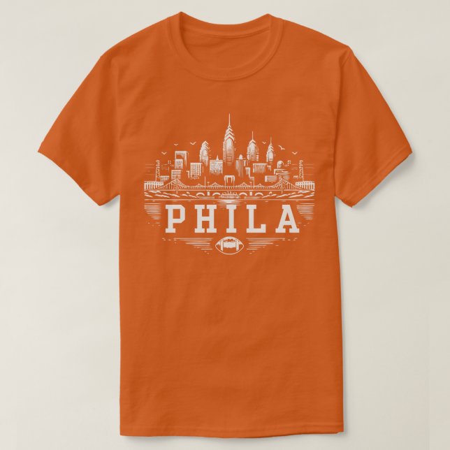 Camiseta Phila Skyline (Diseño del anverso)