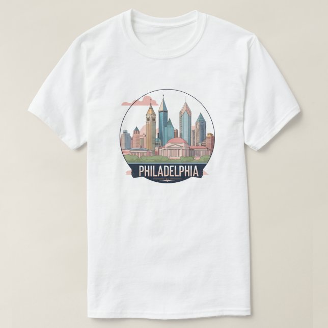Camiseta Philadelphia City Pennsylvania (Diseño del anverso)