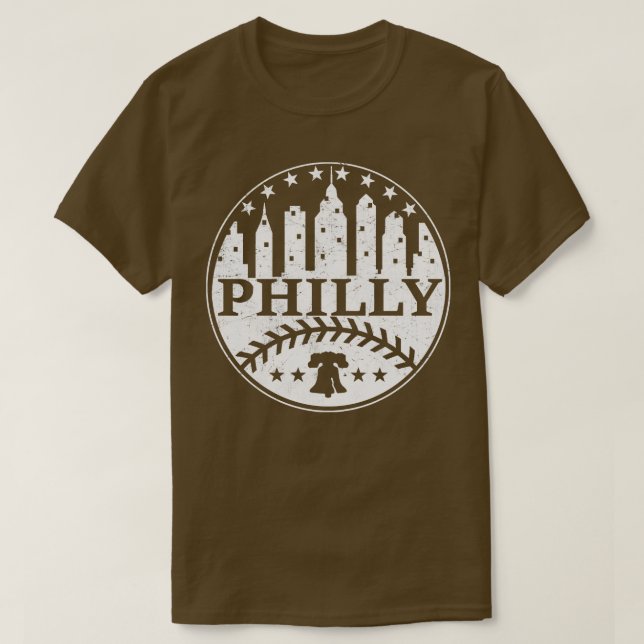 Camiseta Philadelphia Fan Baseball Philadelphia PA City Sky (Diseño del anverso)