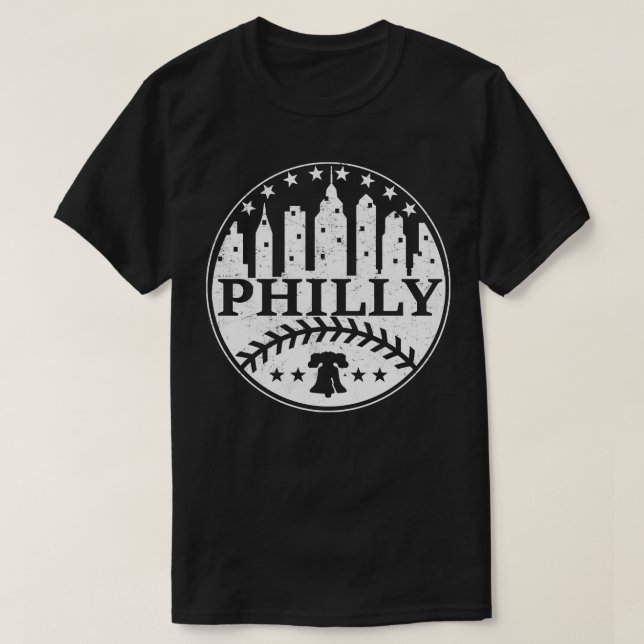 Camiseta Philadelphia Fan Baseball Philadelphia PA City Sky (Diseño del anverso)