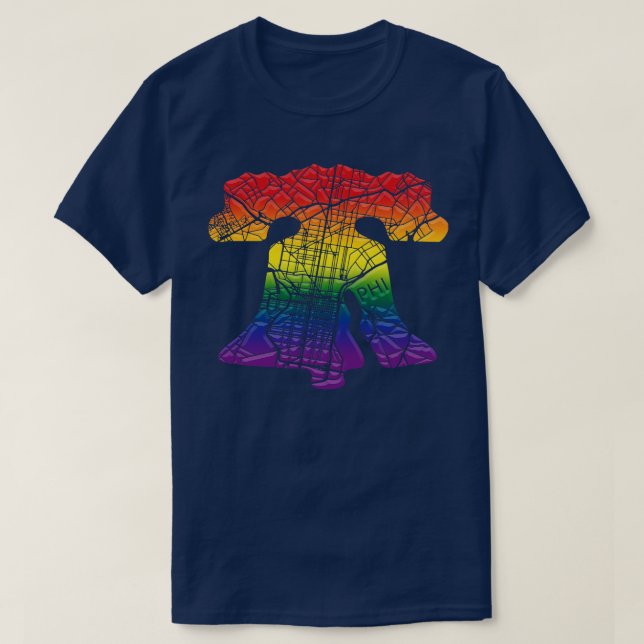 Camiseta Philadelphia Fan Skyline Brotherly LOVE Philly Pri (Diseño del anverso)
