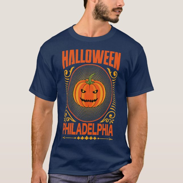 Camiseta Philadelphia Halloween Vintage (Anverso)