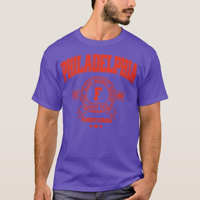 Camiseta Philadelphia Hockey Team Retro Design (Anverso)