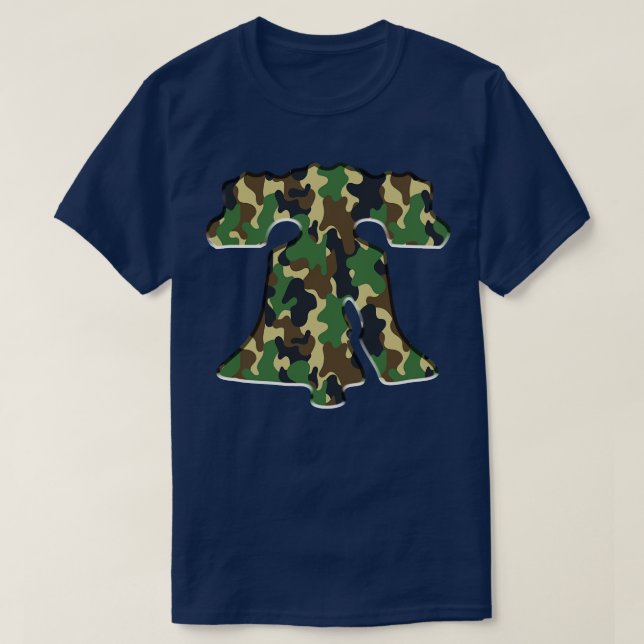 Camiseta Philadelphia Liberty Bell Military Green Philly Fa (Diseño del anverso)