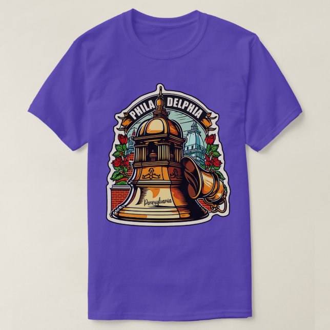 Camiseta Philadelphia Pennsylvania Liberty Bell (Diseño del anverso)