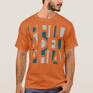 CAMISETA PHILADELPHIA SILVER MEDIANOCHE PALABRA VERDE ART P