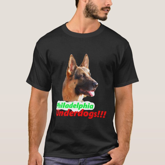 Camiseta Philadelphia Underdogs German Shepherd (Anverso)