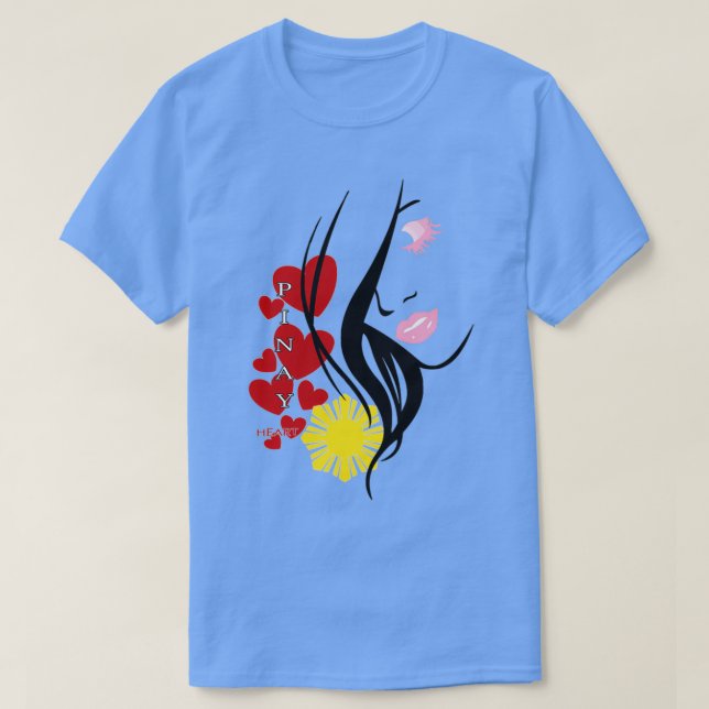 Camiseta PHILIPINES quotPINAY LOVEquot 1 (Diseño del anverso)