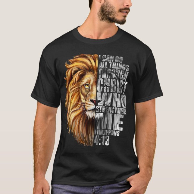 Camiseta Philippians 413 Christian Verse Gifts Men Religiou (Anverso)