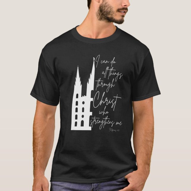 Camiseta Philippians 413 I Can Do All Things Through Christ (Anverso)
