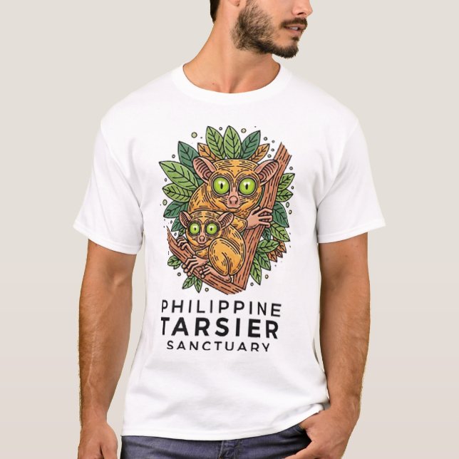 Camiseta Philippine Tarsier Sanctuary (Anverso)