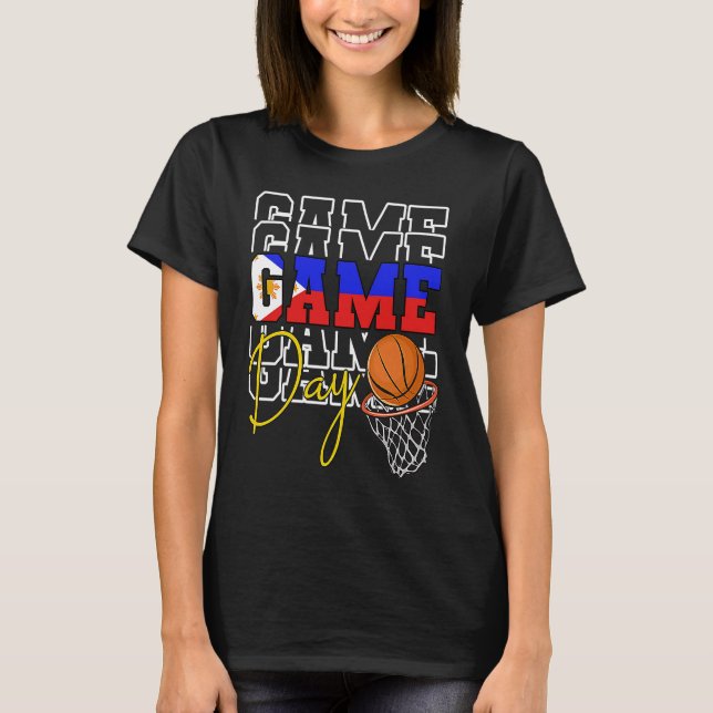 Camiseta Philippines Filipino Sport Basketball Basket Ball  (Anverso)