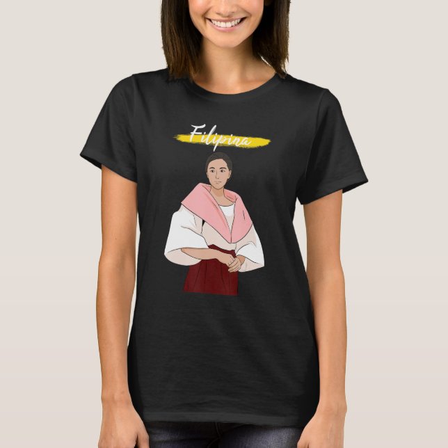 Camiseta Philippines Pinay Filipina Filipiniana Proud Woman (Anverso)