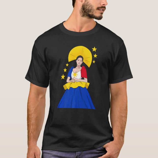 Camiseta Philippines Pinay Filipina Filipiniana Proud Woman (Anverso)