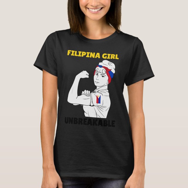 Camiseta Philippines Pinay Filipina Princess Queen Proud Wo (Anverso)