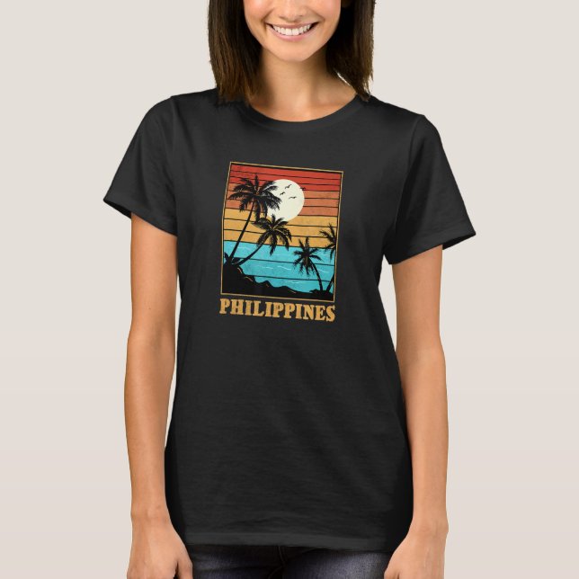 Camiseta Philippines Pinay Filipino Country Palms Sun Mabuh (Anverso)
