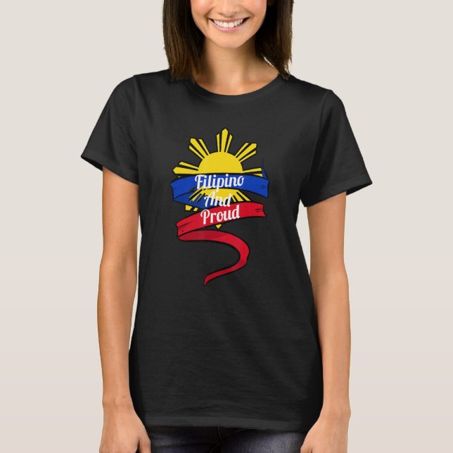 Camiseta Philippines Pinoy Pinay Filipino Filipina Pride Pr (Anverso)