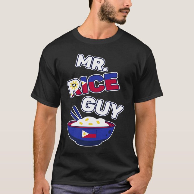 Camiseta Philippines Rice Guy  Pinay and Pinoy Filipino Ric (Anverso)