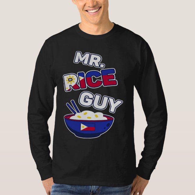 Camiseta Philippines Rice Guy  Pinay and Pinoy Filipino Ric (Anverso)