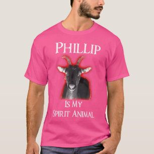 Camiseta Phillip es mi animal espiritual negro