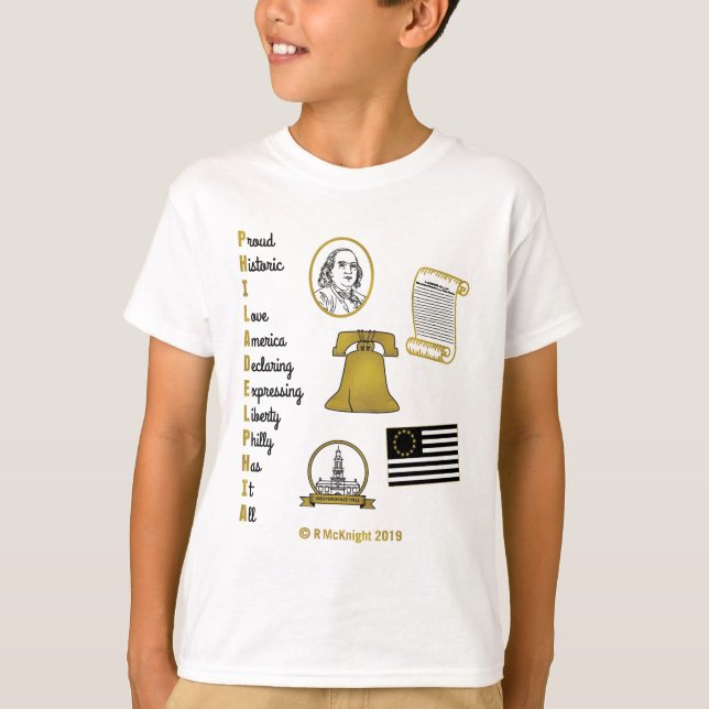 Camiseta Philly Acronym Boys Tee (Anverso)