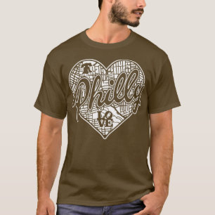 Camiseta Philly City Street Map Liberty Bell Love Philadelp