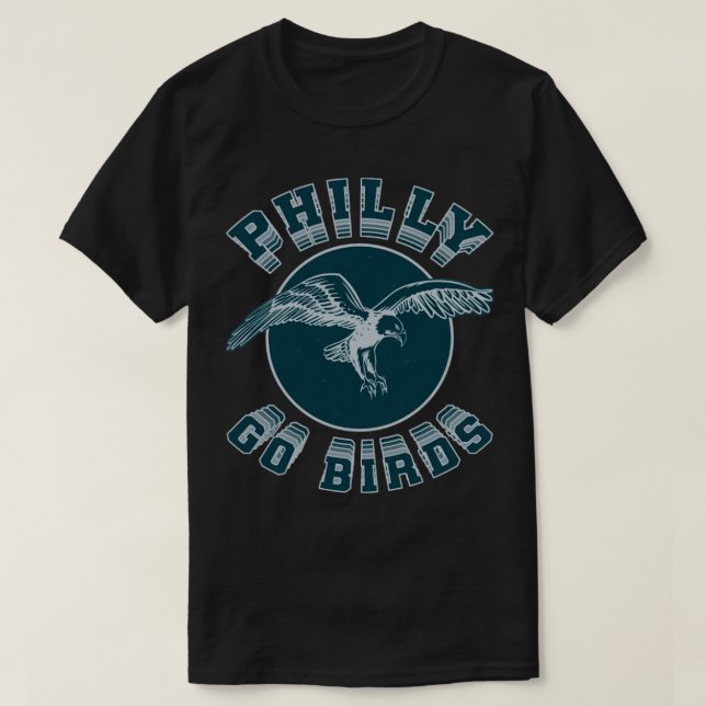 Camiseta Philly Go Birds Eagles Football Vintage Style (Diseño del anverso)