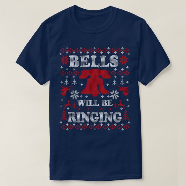 Camiseta Philly Liberty Bell Philadelphia Bells será Rin (Diseño del anverso)