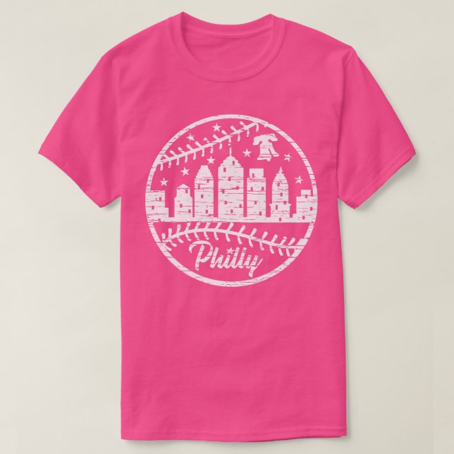Camiseta Philly Liberty Bell Skyline Baseball (Diseño del anverso)