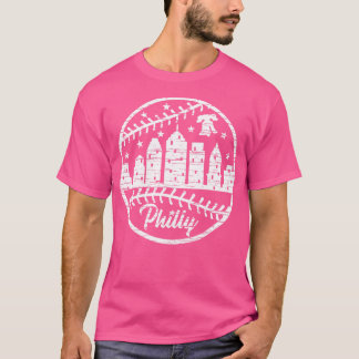 Camiseta Philly Liberty Bell Skyline Baseball