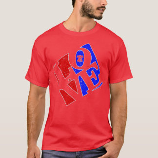 Camiseta Philly Love Red White y Blue Liberty Bell Philad