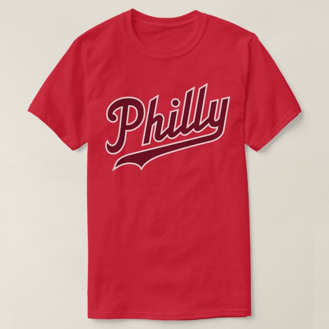 Camiseta Philly Script Powder Blue (Diseño del anverso)