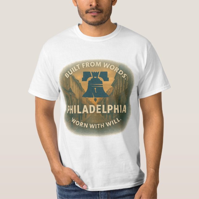 Camiseta Philly Value Tee - Construido De Palabras. | Quiet (Anverso)