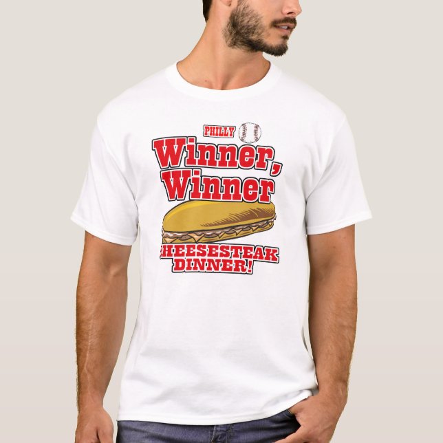 Camiseta Philly Winner Cheesesteak Dinner (Anverso)