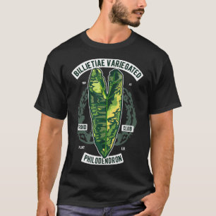 Camiseta Philodendron Billietiae Hojas variadas de botánico