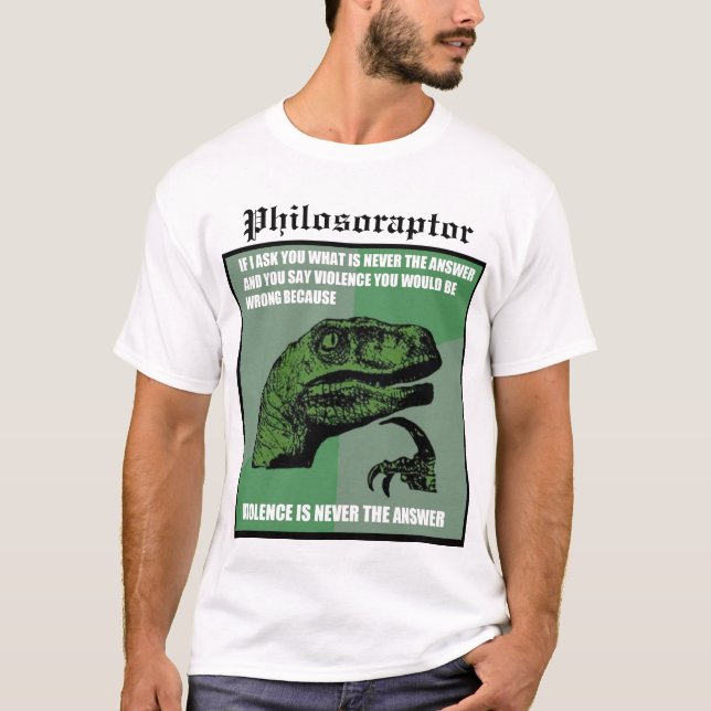 Camiseta Philosoraptor (Anverso)