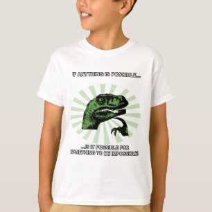 Camiseta Philosoraptor Cualquier cosa posible