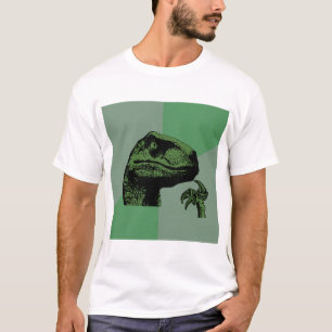 Camiseta Philosoraptor en blanco