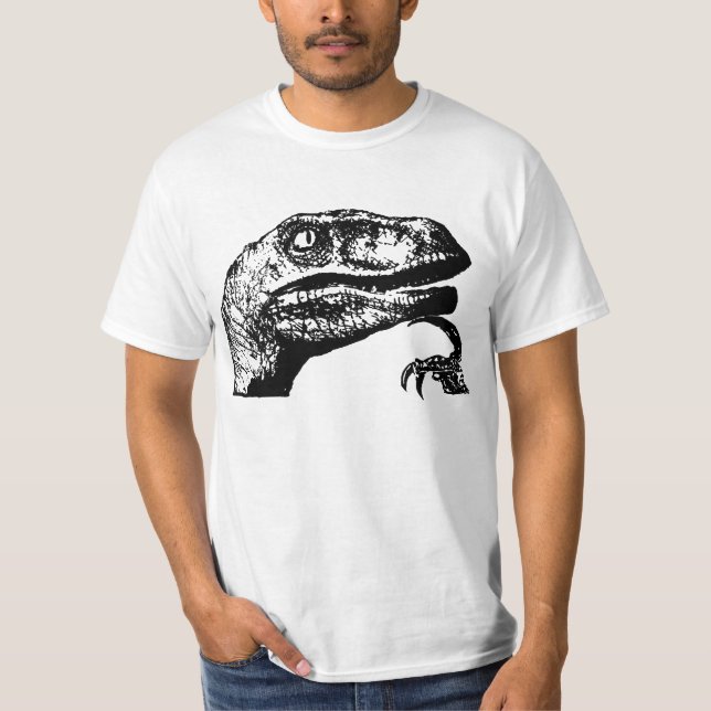 Camiseta Philosoraptor ningún texto (Anverso)