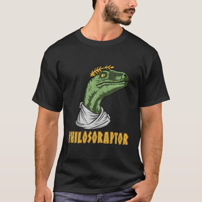 Camiseta Philosoraptor Velociraptor Philosopher Funny Philo (Anverso)