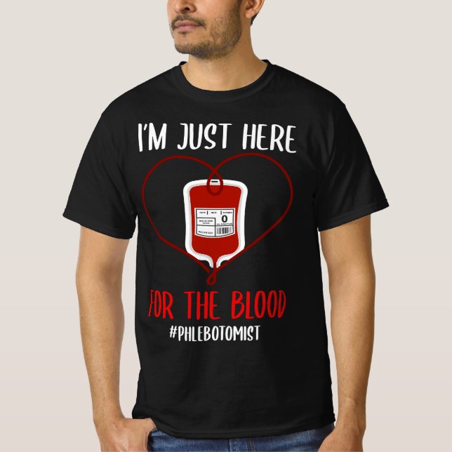 Camiseta Phlebotomis Joke Blood Venipuncture Quote Phleboto (Anverso)